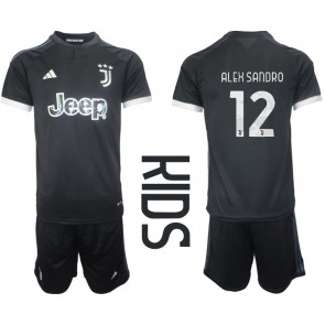 Juventus Alex Sandro #12 Rezervni Dres za Dječji 2023-24 Kratak Rukavima (+ kratke hlače)